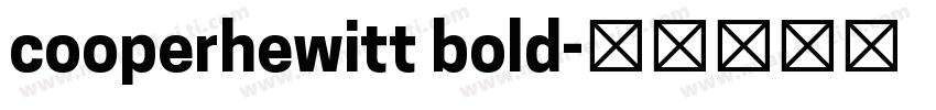 cooperhewitt bold字体转换